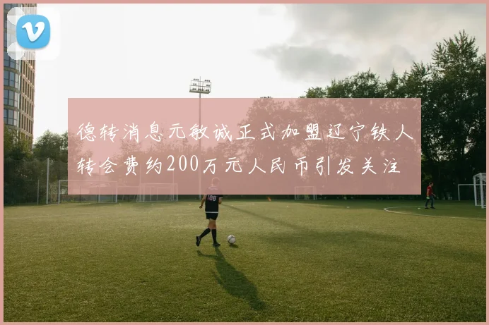 德转消息元敏诚正式加盟辽宁铁人转会费约200万元人民币引发关注